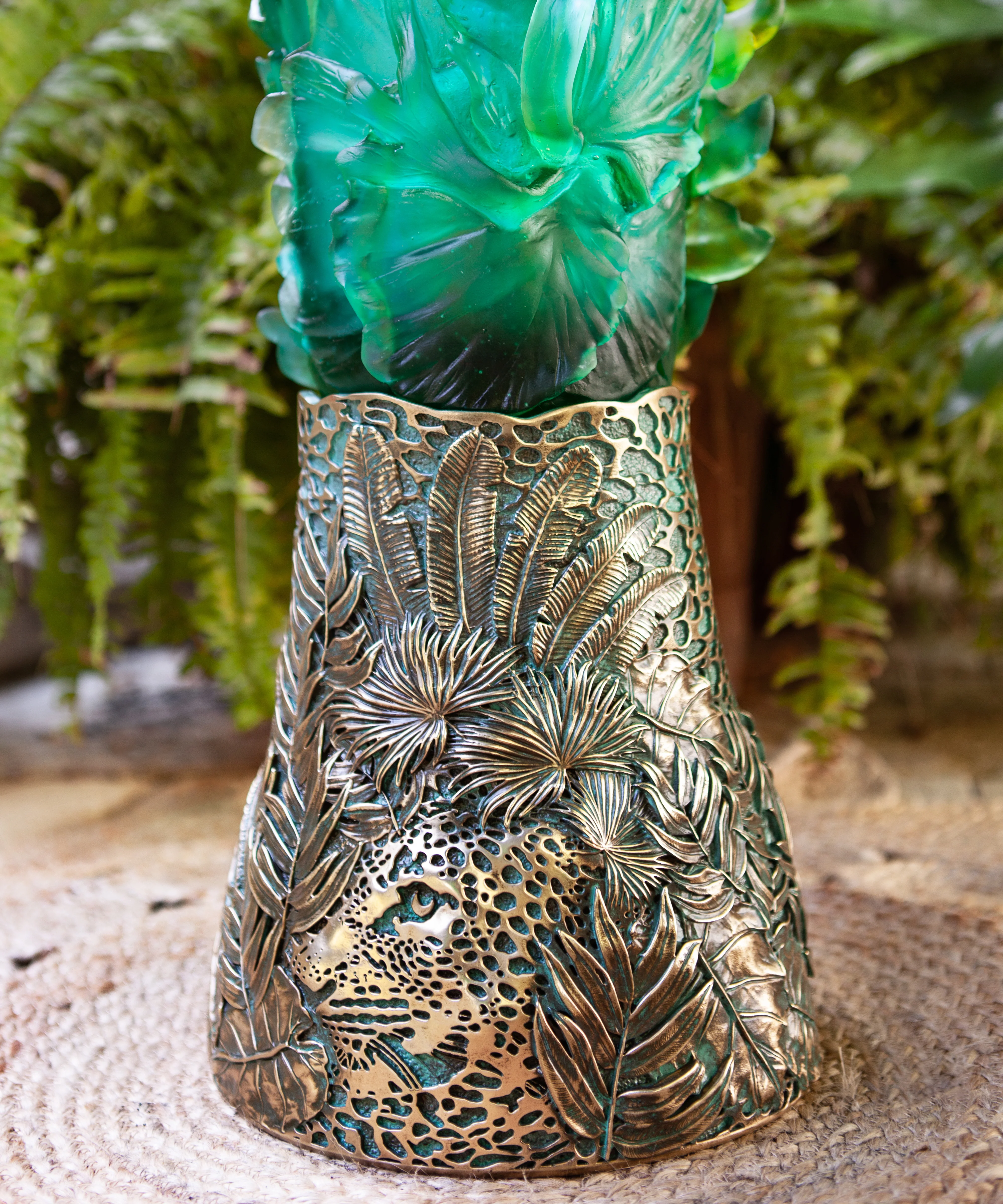 Bornéo Tropical Vase prestige de Emilio Robba 99ex - Image 4