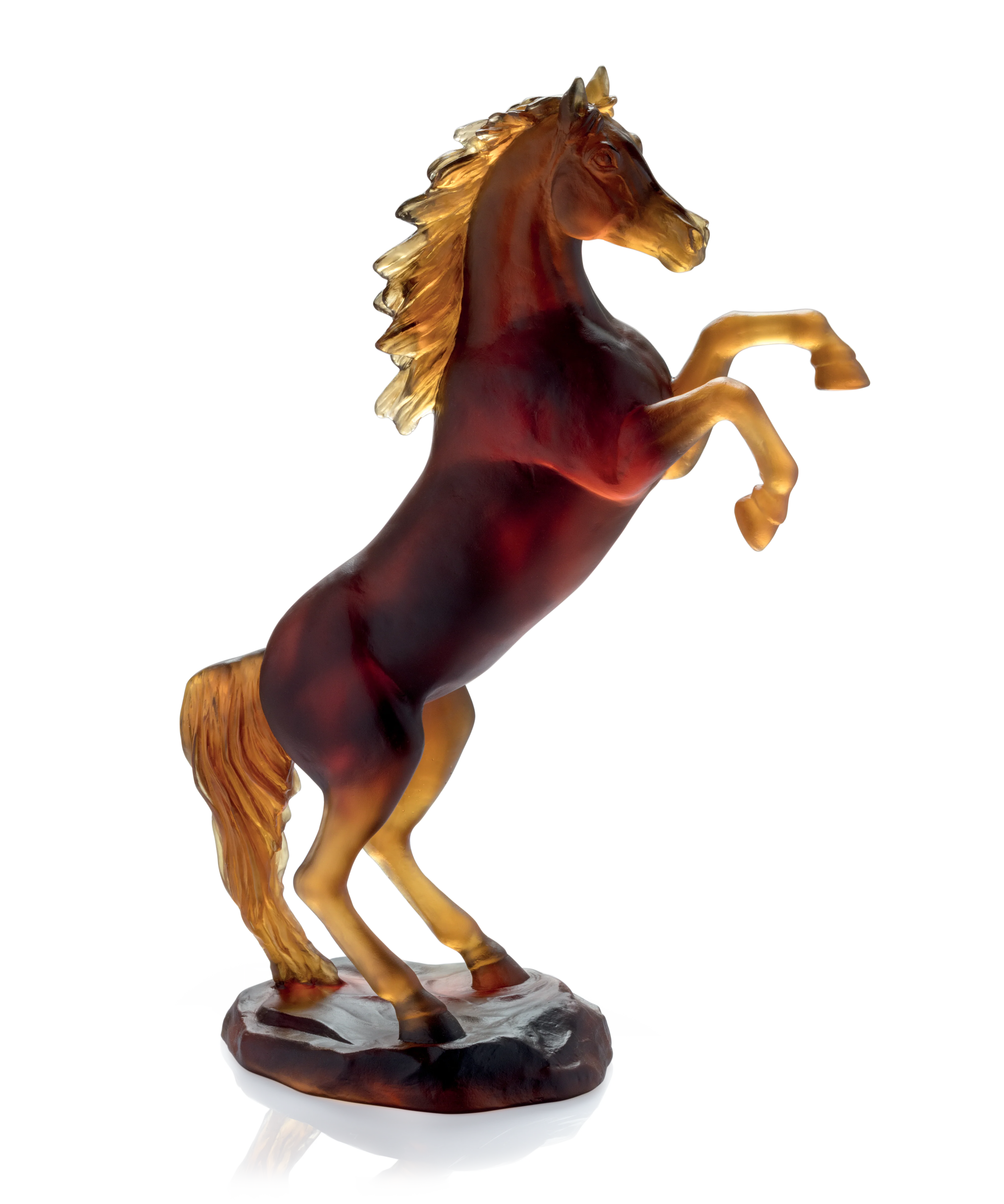 Cheval fougueux Ambre brun 500ex