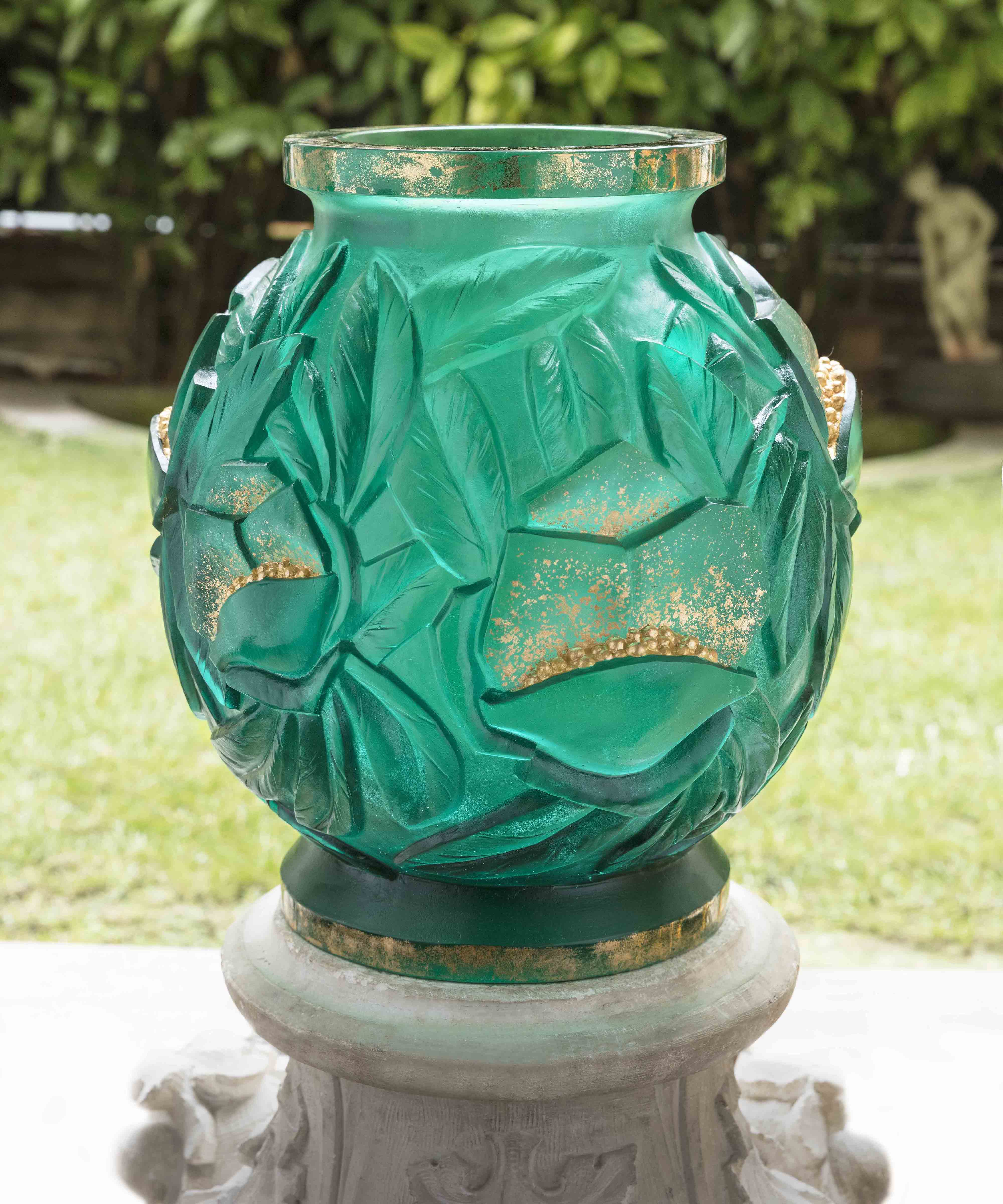 Empreinte Vase grand modèle Vert, finition or 75ex - Image 6
