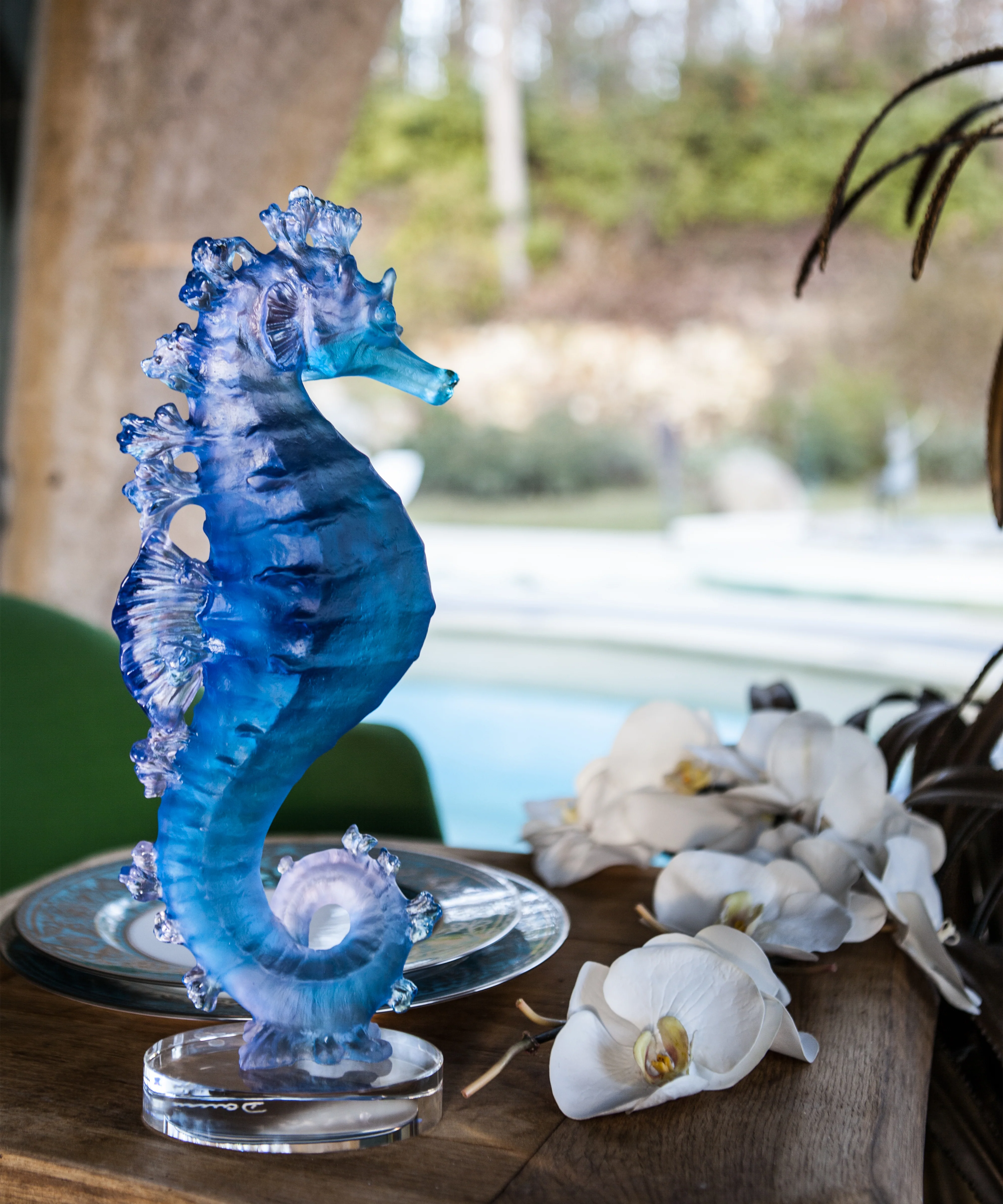 Mer de Corail Hippocampe Bleu et rose - Image 3