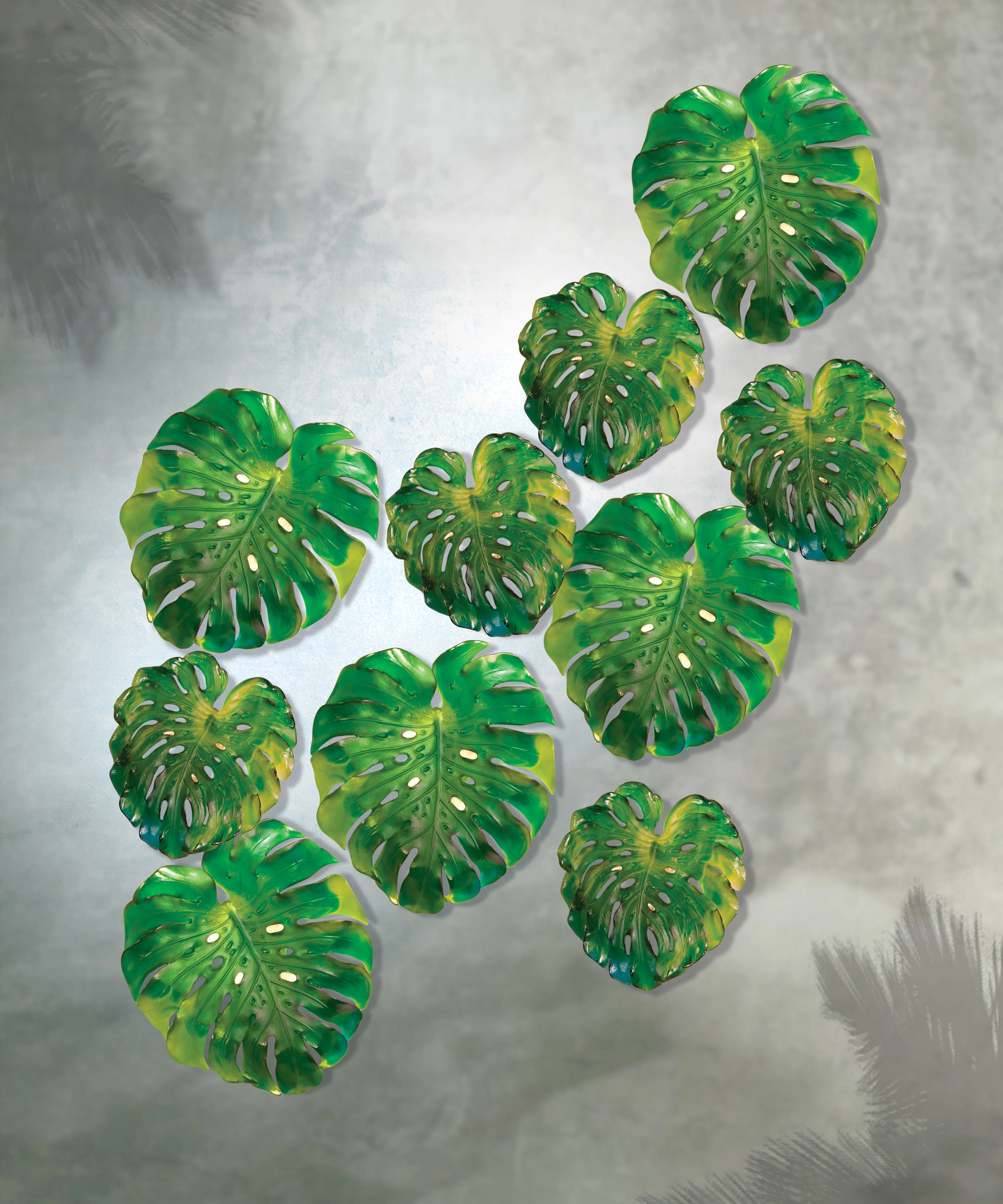 Monstera Feuille murale petit modèle - fixation longue Verte de Emilio Robba - Image 6