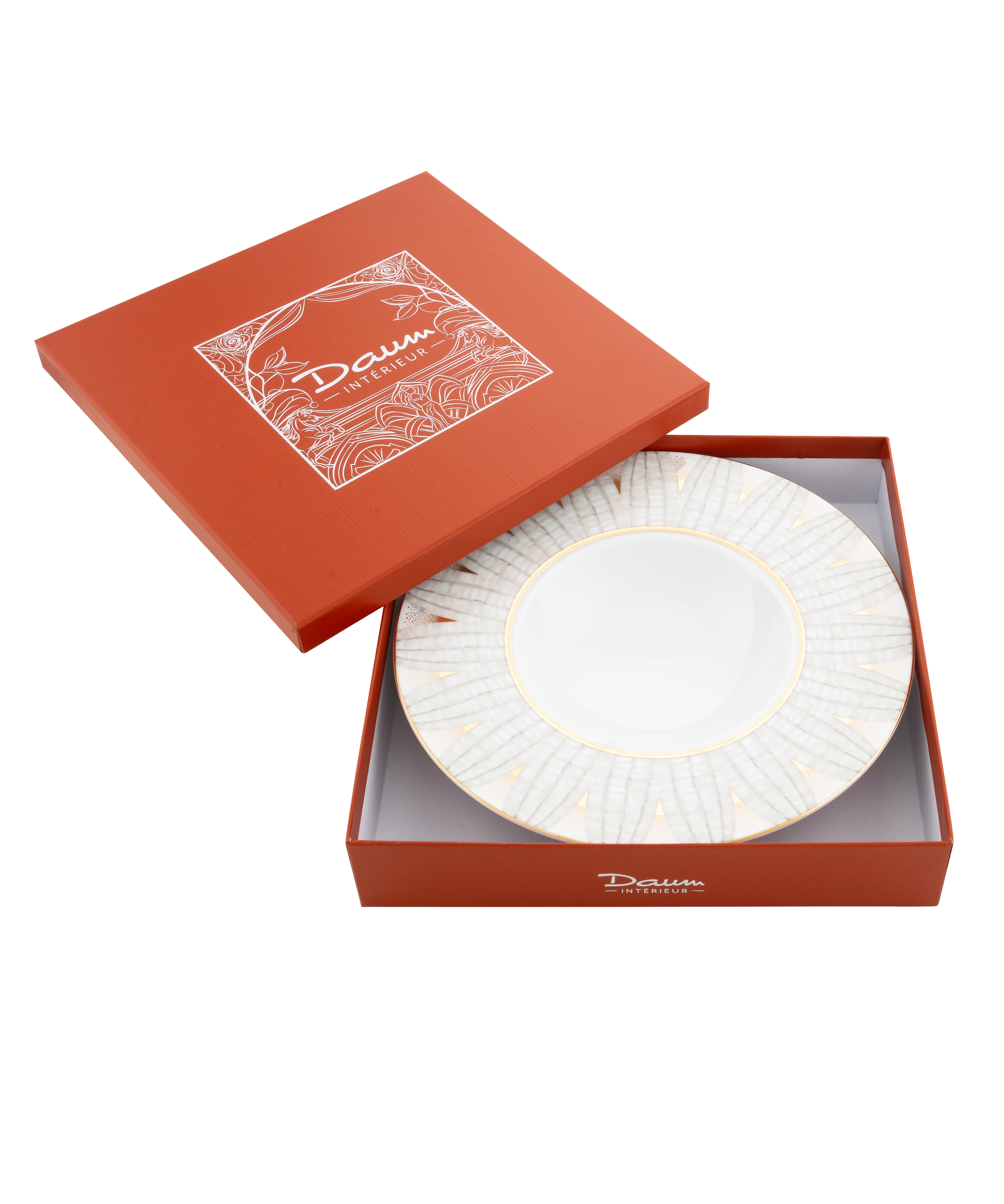 Or d'Abeille Coffret de 2 assiettes creuses à ailes - Image 3