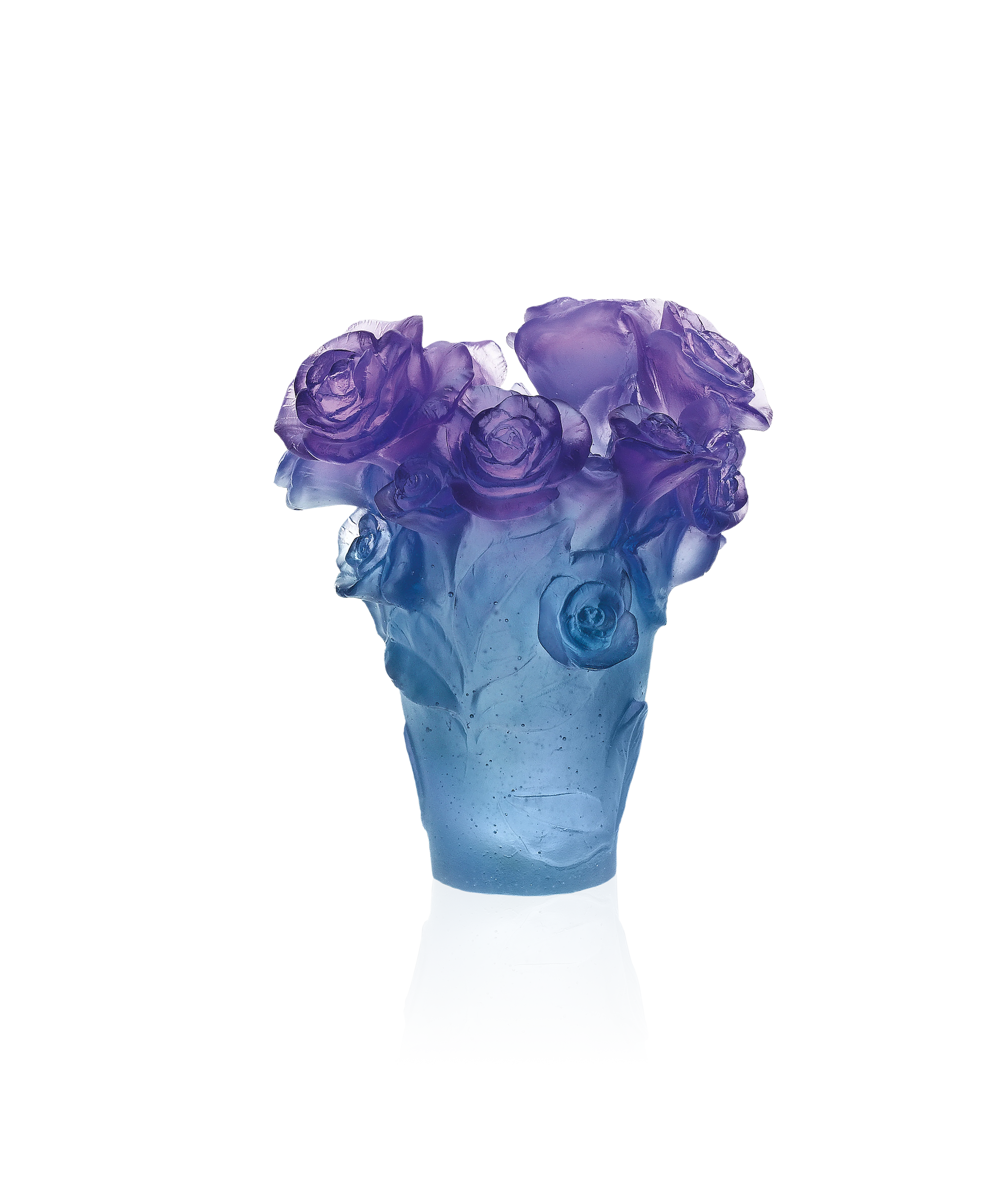 Rose Passion Vase petit modèle Bleu et mauve