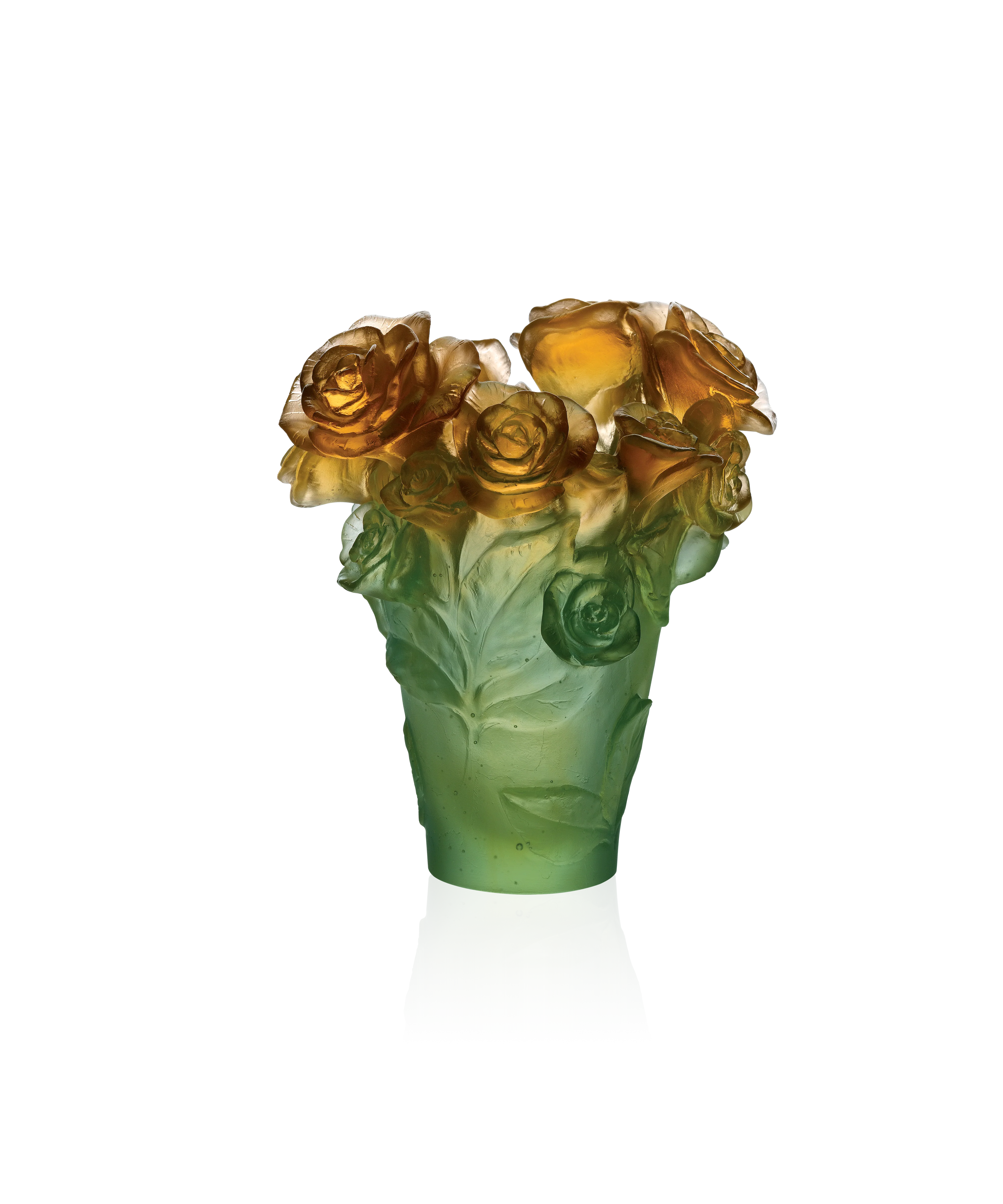 Rose Passion Vase petit modèle Vert et orange