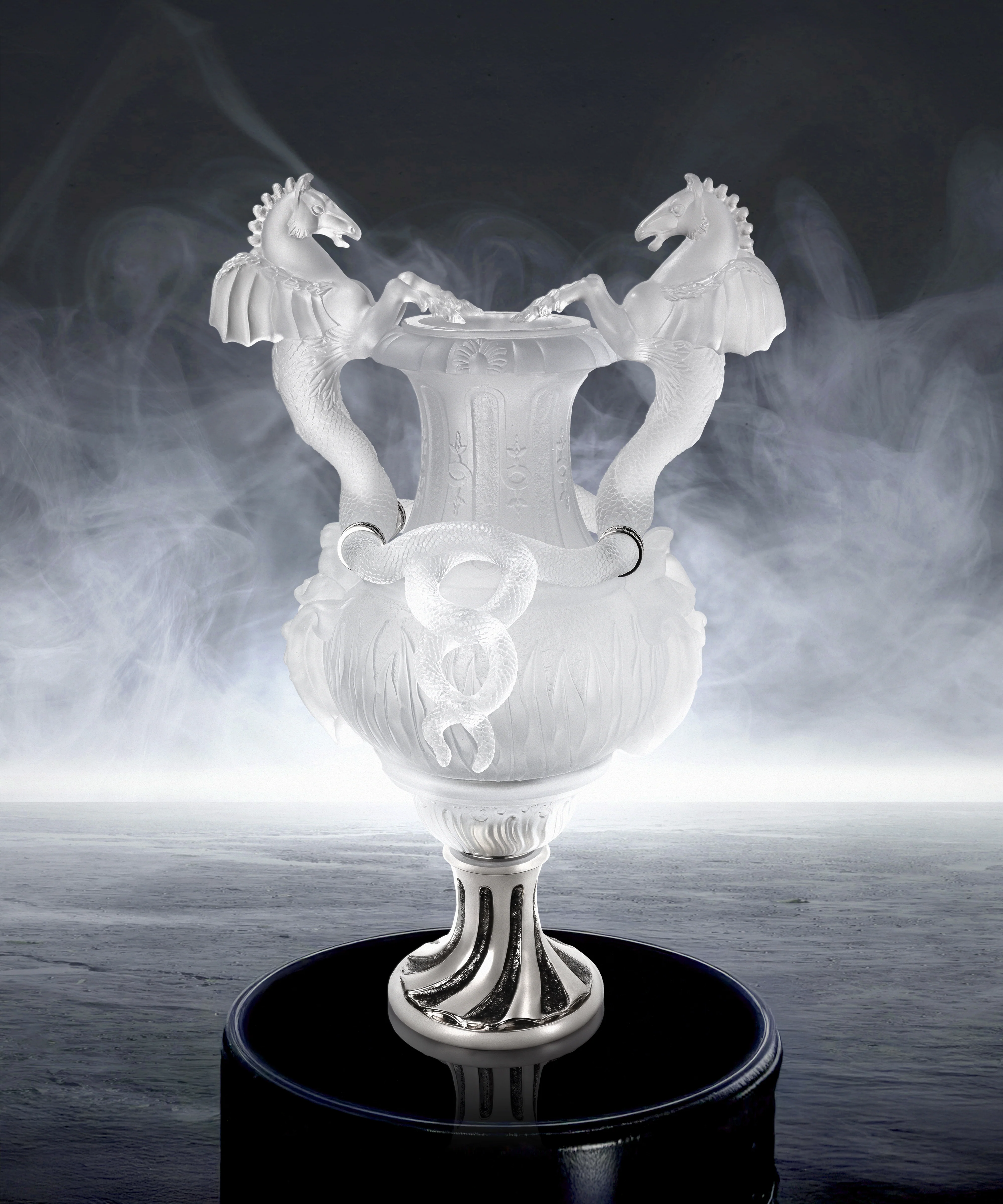 Vase chevaux ailés Blanc 8ex - Image 3
